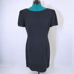 Vintage 1980s Donna Morgan Little Black‎ Dress - Size 8